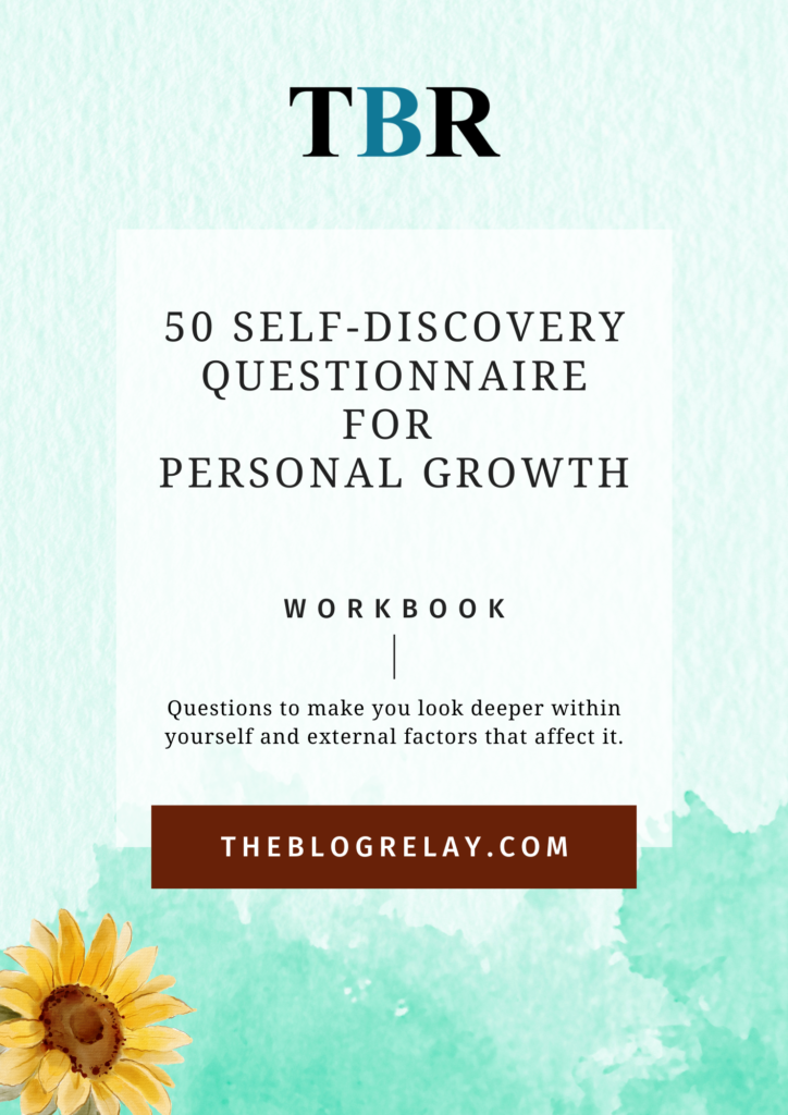self-discovery questionnaire cover page