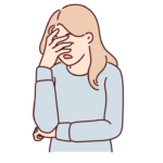 stressed girl face - decision challenges