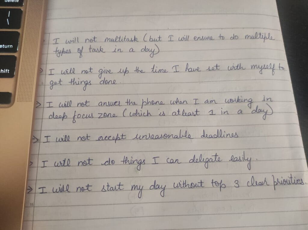 habits to stop in my not-to-do-list