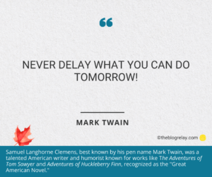 Mark Twain: The Power of Now!