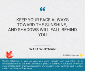 Walt Whitman: Embrace Positivity