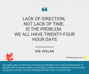 Are You Productive or Busy Asks Zig Ziglar?